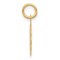14K Yellow Gold Wedding Bells Disc Charm Pendant Jewerly 19mm x 14mm